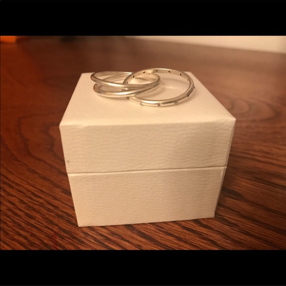 Pandora Sterling Silver Interlocking Ring - image 1